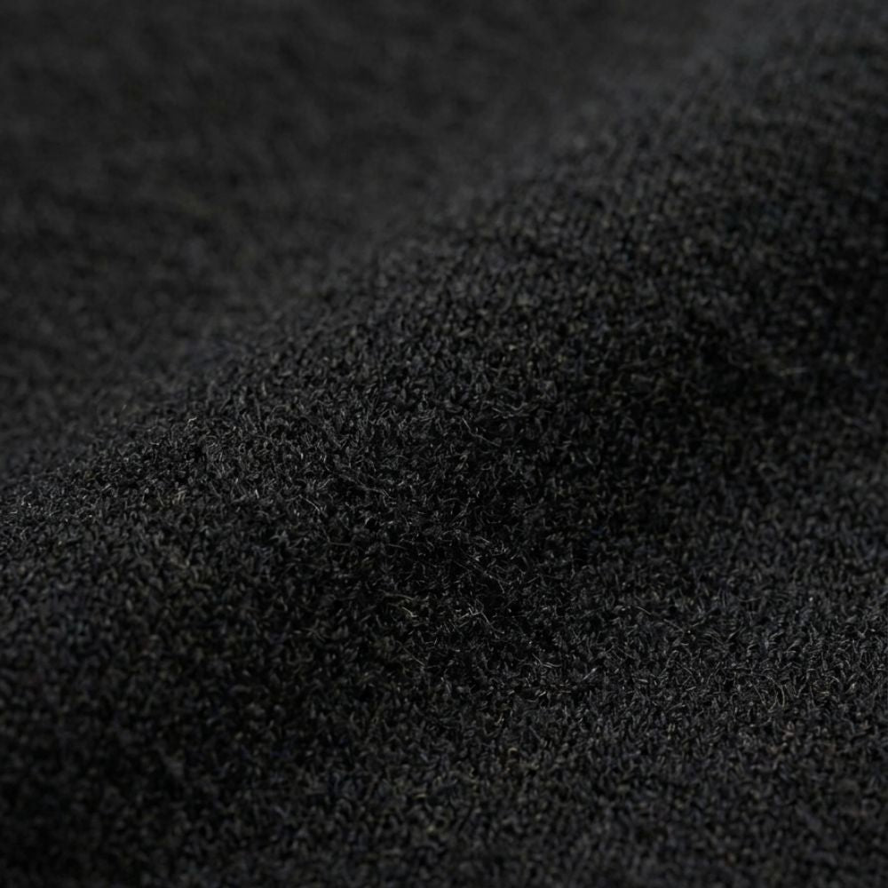 Merino T-Shirt Damen Schwarz – Merinowolle, 210 gsm, 18,9 Micron, Rundhals